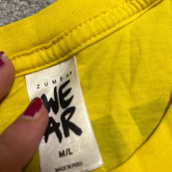 ZUMBA 💃🏻💛 Moves well with others & INSTRUCTOR DIY’d Cropped Tee - Picture 5 of 6